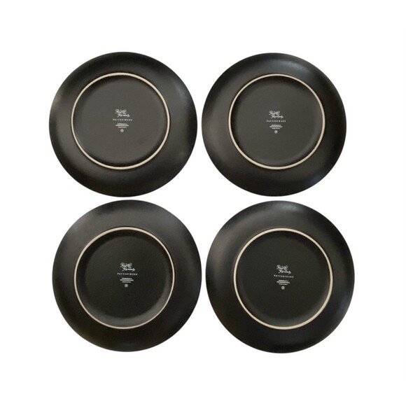 Pottery Barn Set of 4 Rustic Reindeer Salad Plates 9 1/4" - Picture 12 of 14